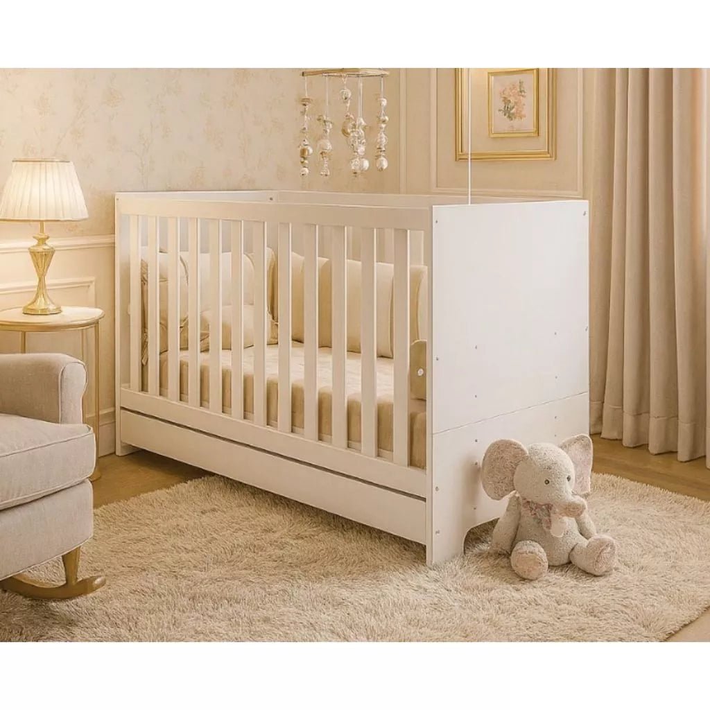 Berço 3 em 1 Evolutivo (Vira Mini Cama) – 100% Madeira Maciça [Garantia de 3 Anos]