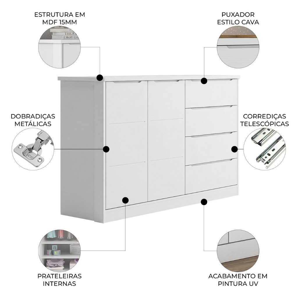 Construção Robusta em MDF